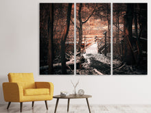 Laden Sie das Bild in den Galerie-Viewer, Leinwandbild 3-teilig Der Winter kommt