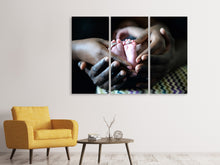 Laden Sie das Bild in den Galerie-Viewer, Leinwandbild 3-teilig Wenn aus Liebe Leben wird