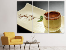 Laden Sie das Bild in den Galerie-Viewer, Leinwandbild 3-teilig Dessert Tiramisu