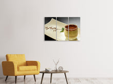 Laden Sie das Bild in den Galerie-Viewer, Leinwandbild 3-teilig Dessert Tiramisu
