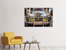 Laden Sie das Bild in den Galerie-Viewer, Leinwandbild 3-teilig Bereit zur Oldtimer Rally