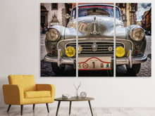 Laden Sie das Bild in den Galerie-Viewer, Leinwandbild 3-teilig Bereit zur Oldtimer Rally