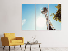 Laden Sie das Bild in den Galerie-Viewer, Leinwandbild 3-teilig Sonnenschein in Seattle