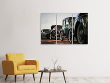 Laden Sie das Bild in den Galerie-Viewer, Leinwandbild 3-teilig Oldtimer Rally