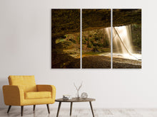 Laden Sie das Bild in den Galerie-Viewer, Leinwandbild 3-teilig Natur Dusche