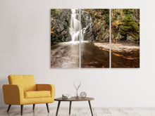 Laden Sie das Bild in den Galerie-Viewer, Leinwandbild 3-teilig Schöner Ausblick auf den Wasserfall