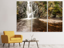Laden Sie das Bild in den Galerie-Viewer, Leinwandbild 3-teilig Schöner Ausblick auf den Wasserfall