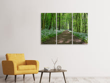 Laden Sie das Bild in den Galerie-Viewer, Leinwandbild 3-teilig Wir lieben den Sommer im Wald