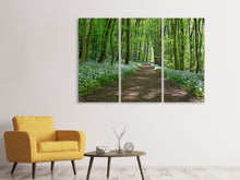 Laden Sie das Bild in den Galerie-Viewer, Leinwandbild 3-teilig Wir lieben den Sommer im Wald