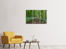 Laden Sie das Bild in den Galerie-Viewer, Leinwandbild 3-teilig Wir lieben den Sommer im Wald
