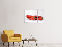 Laden Sie das Bild in den Galerie-Viewer, Leinwandbild 3-teilig Chilis
