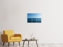 Laden Sie das Bild in den Galerie-Viewer, Leinwandbild 3-teilig Liebe das Meer
