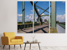 Laden Sie das Bild in den Galerie-Viewer, Leinwandbild 3-teilig Brücke in Stahlkonstruktion