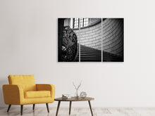 Laden Sie das Bild in den Galerie-Viewer, Leinwandbild 3-teilig Noble Treppe