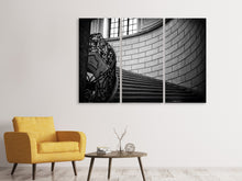 Laden Sie das Bild in den Galerie-Viewer, Leinwandbild 3-teilig Noble Treppe