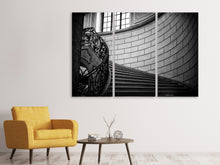 Laden Sie das Bild in den Galerie-Viewer, Leinwandbild 3-teilig Noble Treppe