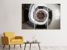Laden Sie das Bild in den Galerie-Viewer, Leinwandbild 3-teilig Beeindruckende Wendeltreppe