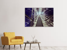 Laden Sie das Bild in den Galerie-Viewer, Leinwandbild 3-teilig Moderne Rolltreppen
