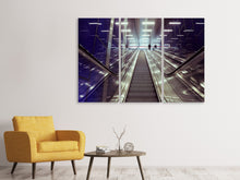 Laden Sie das Bild in den Galerie-Viewer, Leinwandbild 3-teilig Moderne Rolltreppen