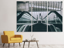Laden Sie das Bild in den Galerie-Viewer, Leinwandbild 3-teilig Am Flughafen