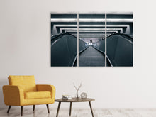 Laden Sie das Bild in den Galerie-Viewer, Leinwandbild 3-teilig Rolltreppe abwärts