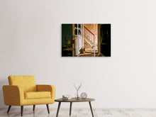 Laden Sie das Bild in den Galerie-Viewer, Leinwandbild 3-teilig Zerfallene Treppe