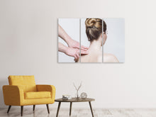 Laden Sie das Bild in den Galerie-Viewer, Leinwandbild 3-teilig Nacken Massage