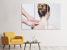Laden Sie das Bild in den Galerie-Viewer, Leinwandbild 3-teilig Nacken Massage