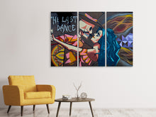 Laden Sie das Bild in den Galerie-Viewer, Leinwandbild 3-teilig Streetart Last Dance