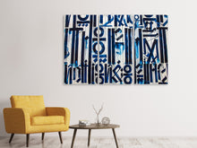 Laden Sie das Bild in den Galerie-Viewer, Leinwandbild 3-teilig Die Zeichen an der Wand