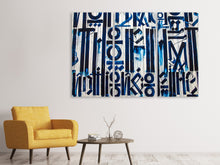 Laden Sie das Bild in den Galerie-Viewer, Leinwandbild 3-teilig Die Zeichen an der Wand