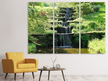 Laden Sie das Bild in den Galerie-Viewer, Leinwandbild 3-teilig Design Wasserfall