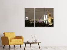 Laden Sie das Bild in den Galerie-Viewer, Leinwandbild 3-teilig Love NYC