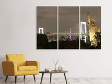 Laden Sie das Bild in den Galerie-Viewer, Leinwandbild 3-teilig Love NYC