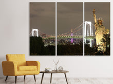 Laden Sie das Bild in den Galerie-Viewer, Leinwandbild 3-teilig Love NYC