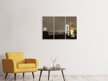 Laden Sie das Bild in den Galerie-Viewer, Leinwandbild 3-teilig Love NYC