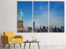 Laden Sie das Bild in den Galerie-Viewer, Leinwandbild 3-teilig Freiheitsstatue NYC