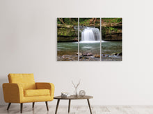 Laden Sie das Bild in den Galerie-Viewer, Leinwandbild 3-teilig Beste Aussicht auf den Wasserfall