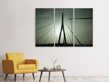 Laden Sie das Bild in den Galerie-Viewer, Leinwandbild 3-teilig Pont de Normandie Frankreich