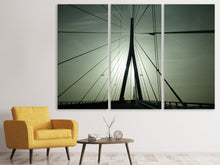 Laden Sie das Bild in den Galerie-Viewer, Leinwandbild 3-teilig Pont de Normandie Frankreich