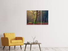 Laden Sie das Bild in den Galerie-Viewer, Leinwandbild 3-teilig Alleine im Wald