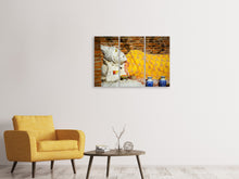 Laden Sie das Bild in den Galerie-Viewer, Leinwandbild 3-teilig Ein Buddha in Thailand