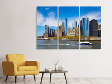 Laden Sie das Bild in den Galerie-Viewer, Leinwandbild 3-teilig Wolkenkratzer in NYC