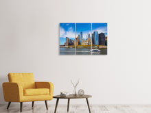 Laden Sie das Bild in den Galerie-Viewer, Leinwandbild 3-teilig Wolkenkratzer in NYC