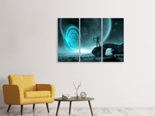 Laden Sie das Bild in den Galerie-Viewer, Leinwandbild 3-teilig Fantasy im Universum