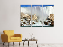 Laden Sie das Bild in den Galerie-Viewer, Leinwandbild 3-teilig Naturerlebnis Niagara Fälle