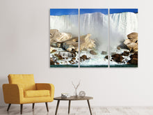 Laden Sie das Bild in den Galerie-Viewer, Leinwandbild 3-teilig Naturerlebnis Niagara Fälle