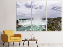 Laden Sie das Bild in den Galerie-Viewer, Leinwandbild 3-teilig Attraktion Niagara Fälle