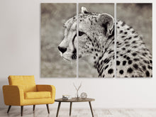 Laden Sie das Bild in den Galerie-Viewer, Leinwandbild 3-teilig Schöner Gepard