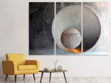Laden Sie das Bild in den Galerie-Viewer, Leinwandbild 3-teilig Beton Kunst